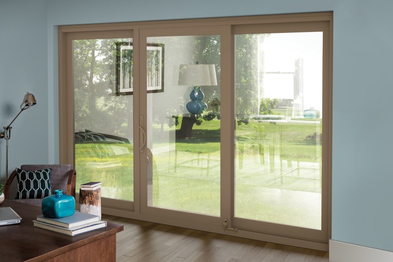 Replace sliding door with on sale french doors