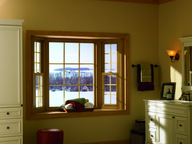 Typically bay windows are smaller than bow windows and have three windows.