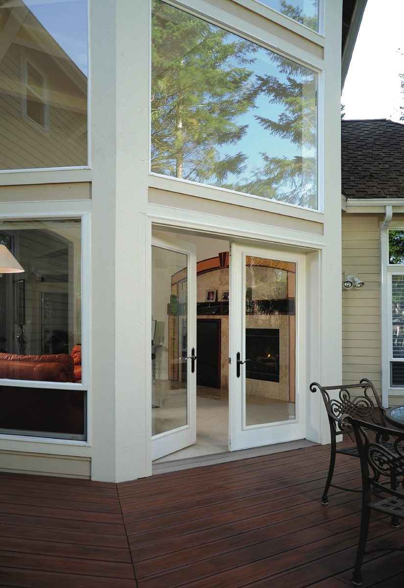 garden patio door on deck