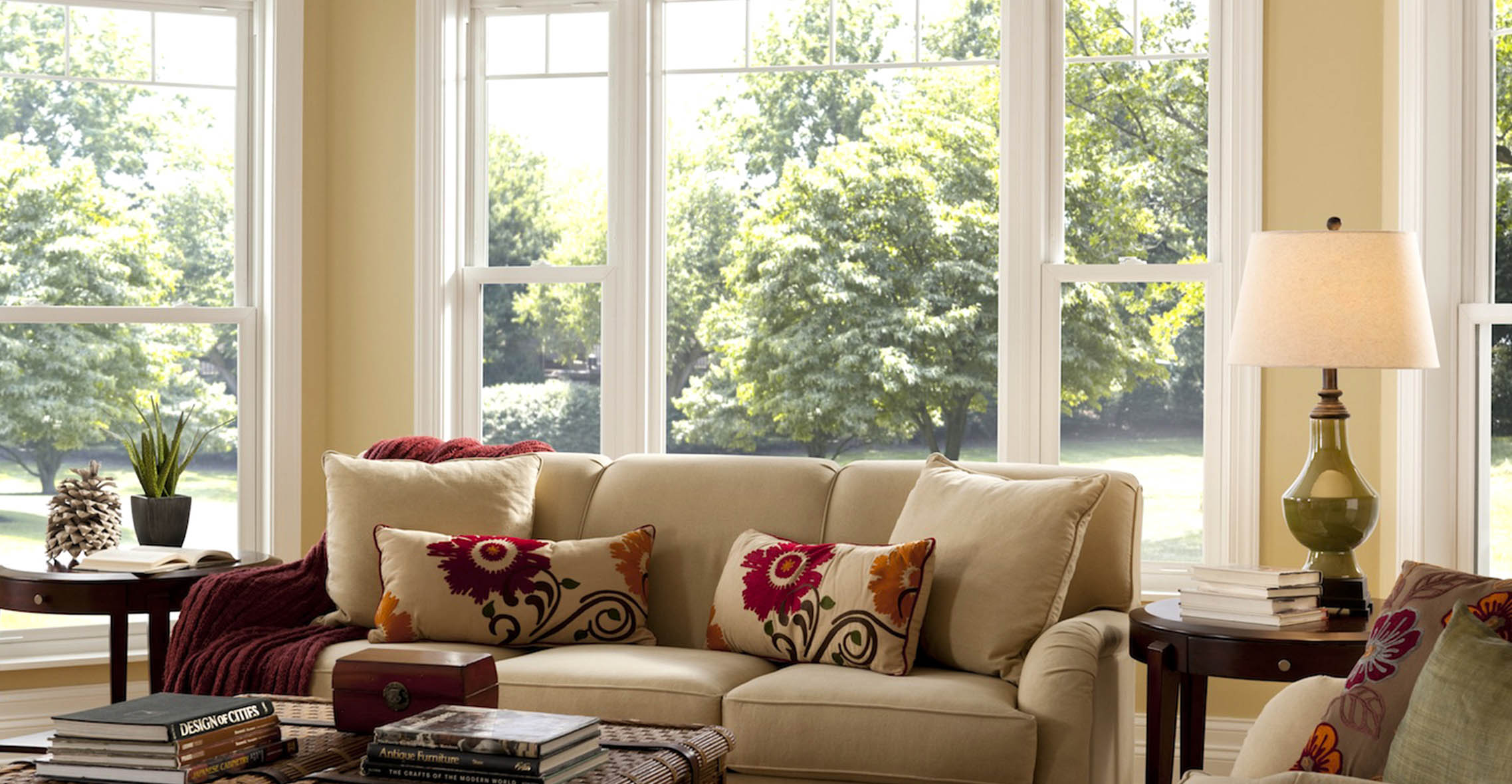 Custom double hung windows Simonton