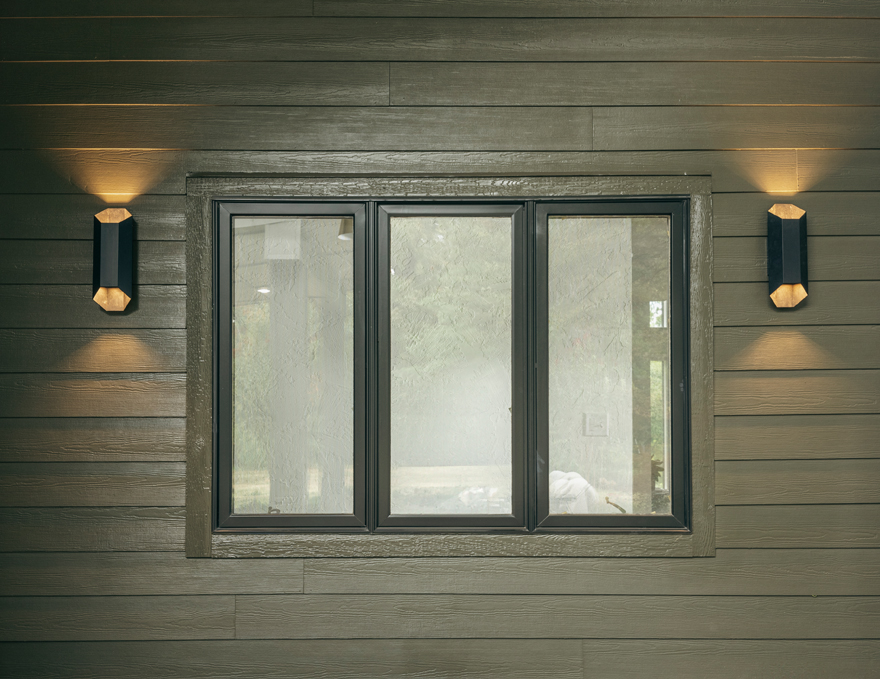 Simonton Mulled Casement window with custom black exterior